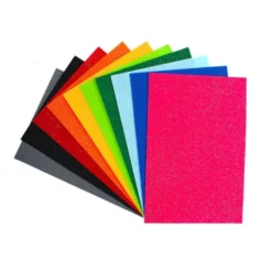 Fogli in feltro glitter - 10 ff cm 20x30