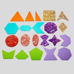 Forme glitter traslucenti