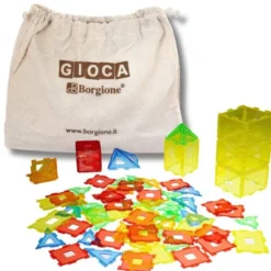 Geo costruzioni traslucenti borgione 100 pezzi