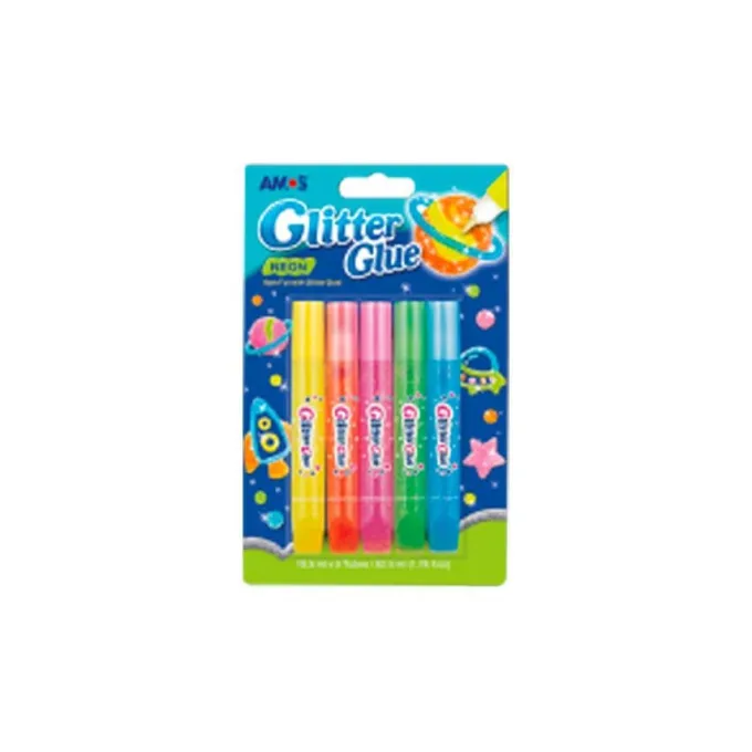 Glitter glue - fluo