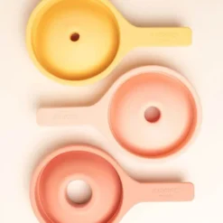 Imbuto in silicone giallo corallo - 3 pezzi