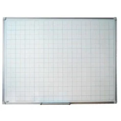 Lavagna magnetica bianca top quality quadrettata 180x120 cm