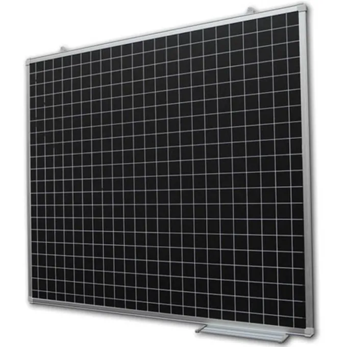 Lavagna magnetica nera top quality quadrettata 120x100 cm