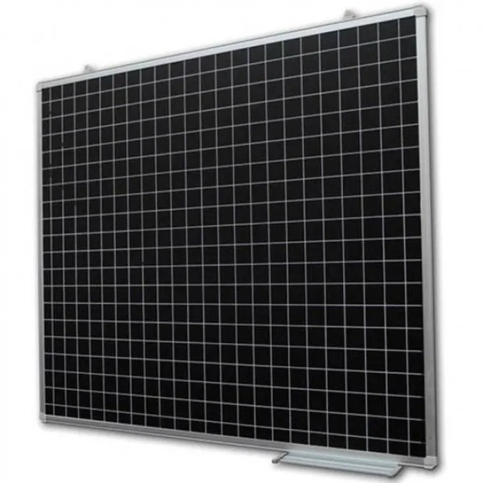 Lavagna magnetica nera top quality quadrettata 200x120 cm