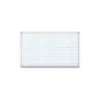 Lavagna quadrettata 120x90 cm bianca smaltata magnetica