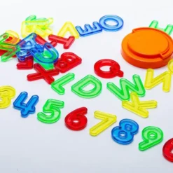 Lettere alfabeto e numeri trasparenti - 36 pezzi