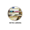 Libreria bifacciale 4 piani cam premium base con ruote