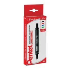 Marcatore permanente pentel n60 - punta scalpello 4 pezzi