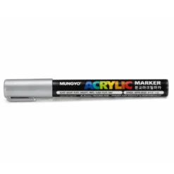 Marker permanente argento - 6 pezzi