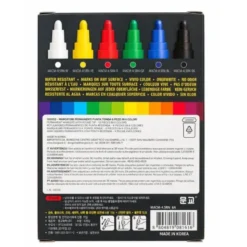Marker permanente - 6 colori