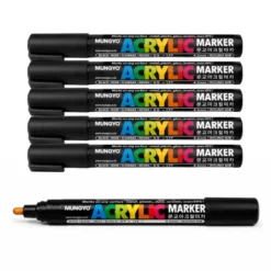 Marker permanente nero - 6 pezzi