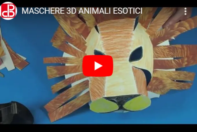 Maschere 3d degli animali - esotici