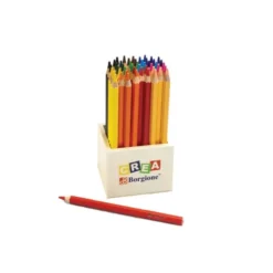 Matitoni colorati esagonali borgione 48pz 12col in barattolo