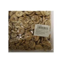 Mini bottoni in legno - 450 pezzi