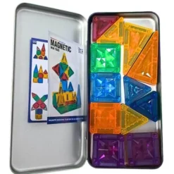 Mini costruzioni magnetiche - 26 pezzi in scatola