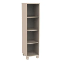 Mobile colonna betulla 4 vani - base con piedino h 148