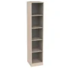 Mobile colonna betulla 5 vani - base con zoccolo h 182