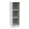 Mobile colonna bianco latte 3 vani - base con zoccolo h 114