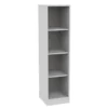 Mobile colonna bianco latte 4 vani - base con zoccolo h 148