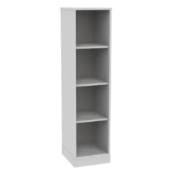 Mobile colonna bianco latte 4 vani - base con zoccolo h 148