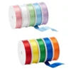 Nastri raso borgione colori assortiti - 10 bobine