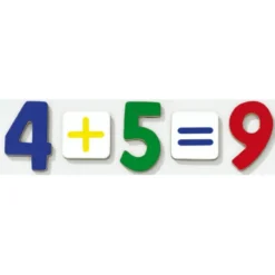 Numeri magnetici in legno con cassetta