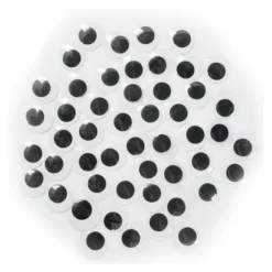 Occhi mobili adesivi tondi neri 5 mm