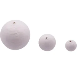 Palline bianche in cellulosa misure assortite - 50 pezzi