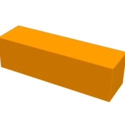 Parallelepipedo arancione cm 105 x 30