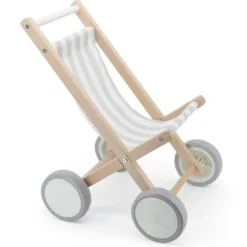 Passeggino per bambole in legno