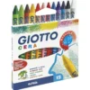 Pastelli a cera giotto - 12 pezzi 12 colori