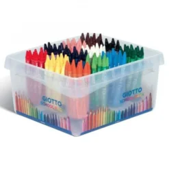 Pastelli a cera giotto - 144 pezzi 12 colori in contenitore