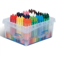Pastelloni cera maxi giotto - 96 pz 12 colori in contenitore