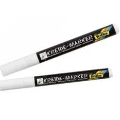 Pennarelli gesso liquido - 2 pezzi bianchi fine e medio