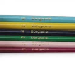 Pennelli colorati punta tonda borgione - 6 pezzi assortiti