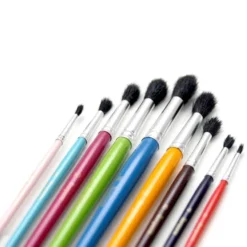 Pennelli colorati punta tonda borgione - 9 pezzi assortiti