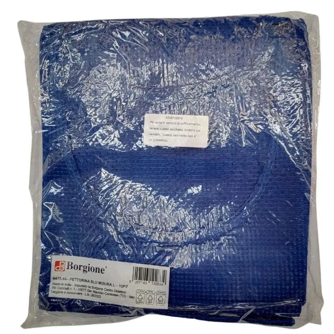 Pettorine blu l - 10 pezzi