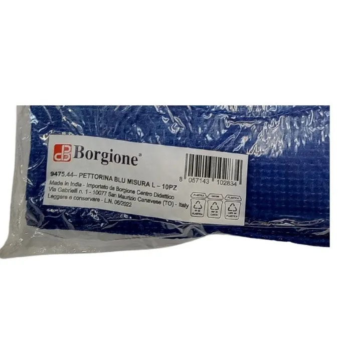 Pettorine blu l - 10 pezzi
