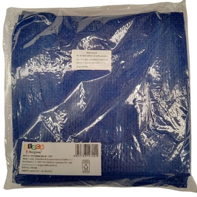 Pettorine blu m - 10 pezzi