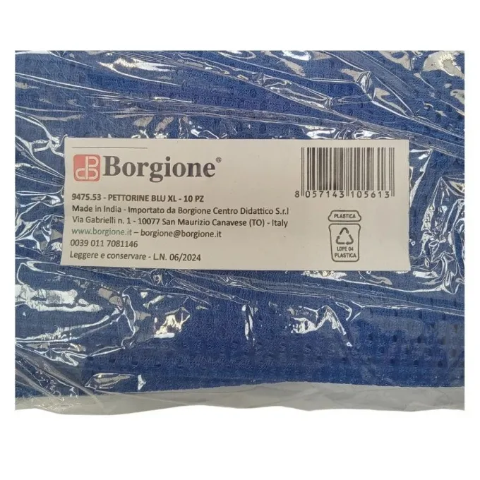 Pettorine blu 10 pezzi - taglia xl