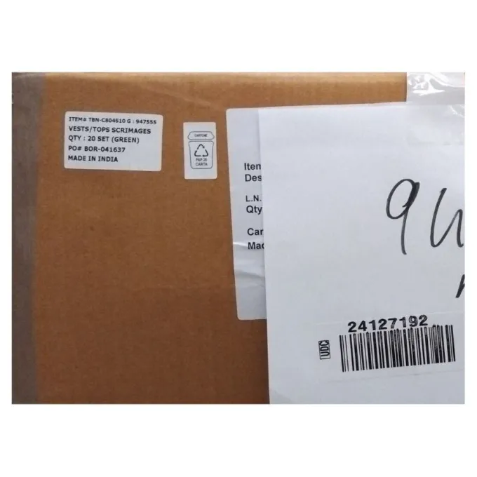 Pettorine verdi 10 pezzi - taglia xl