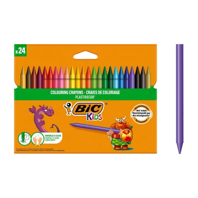 Plastidecor bic kids - 24 pezzi 24 colori