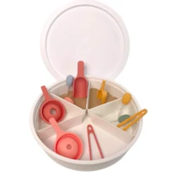 Playtray borgione - vassoione 6 spicchi con coperchio