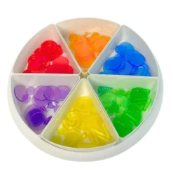 Playtray borgione - vassoione 6 spicchi con coperchio