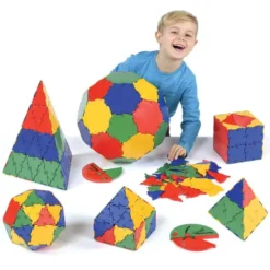 Polydron set geometria per la scuola - 266 pz + goniometro