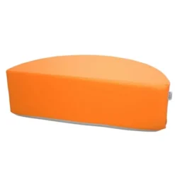 Pouf semicerchio arancione nido