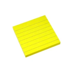 Promemoria adesivi gialli a righe cm 7.5x7.5 - 12 pezzi
