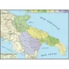 Puglia e basilicata -carta geogr. bifacciale politica fisica