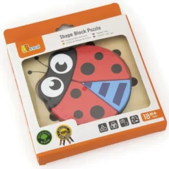 Puzzle a colori coccinella