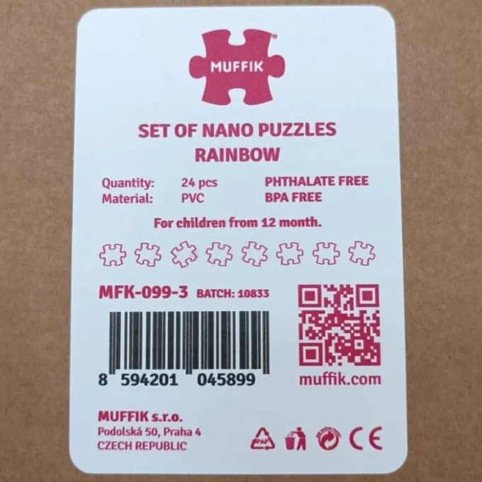Puzzle arcobaleno sensoriale